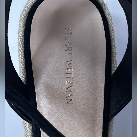 NWOB STUART WEITZMAN Teddi Wedge Sandals, Sz. 8.5 - Picture 4 of 10